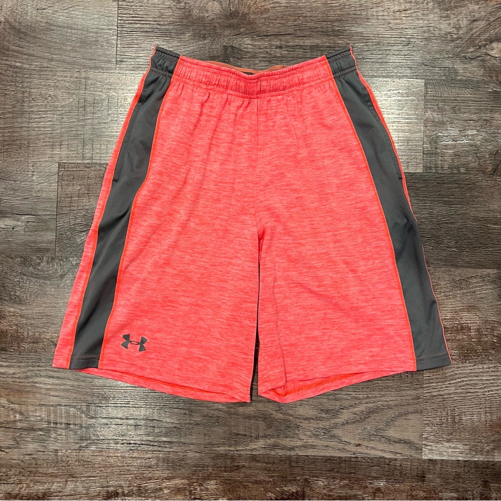 Under Armour Mens Loose Fit Athletic Basketball Shorts With Pockets Size Small